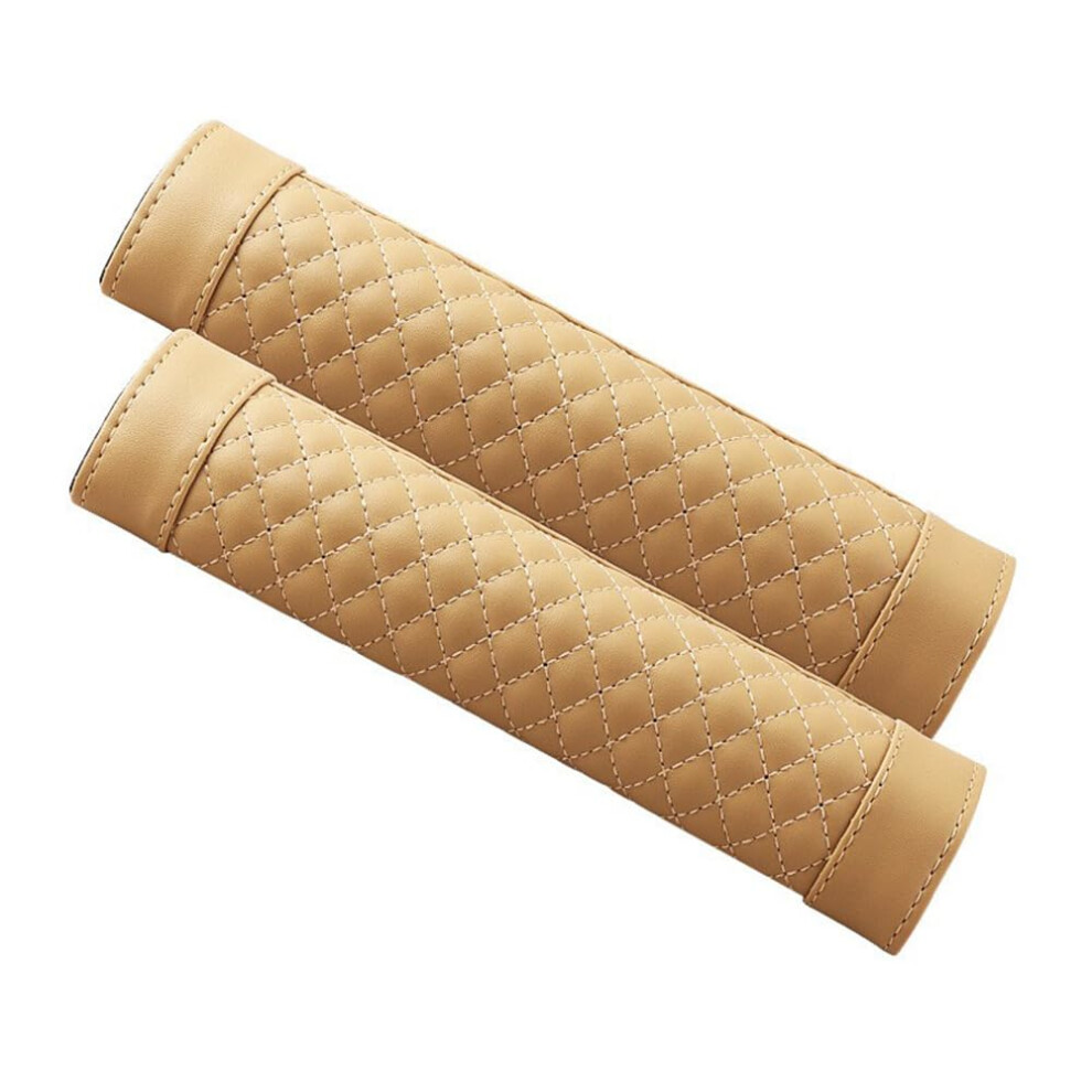 Car Seat Belt Pad For Lexus Rcf 2014 Jzk60 2 Pcs Anti Strangulation Strap Cushion Beige 9426802467857