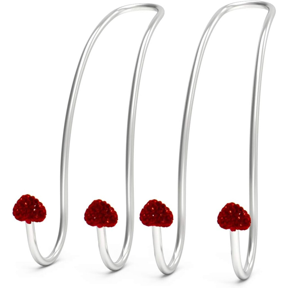 Heavy-Duty Headrest Hooks, Bling Auto Hooks With Sparkle Rhinestones Decoration, Car Hangers Organizer For Easy Backseat Storage, Universal Compatibil 9301476145518