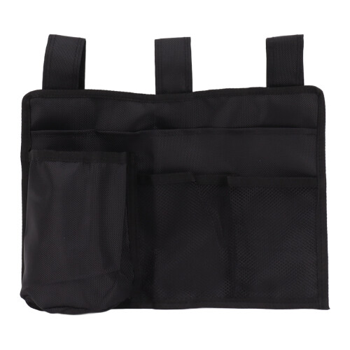 Bedside Storage Bag with Extra Large Pocket Fits Railing and Chairs 2