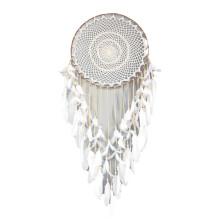 Ethereal Macrame Wall Hanging, Boho Dream Catcher With Healing Stones Offers A Touch Of Mysticism To Your Living Space