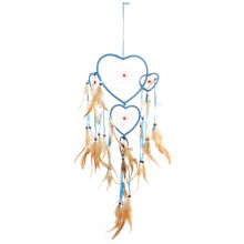 Ethnic Style Dream Catcher Wall Hanging Decor, Handmade with Feathers and Beads, Practical Home Decoration Ideal for Bedroom Kids Room and Party