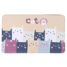 Decorative Indoor Outdoor Mat, Polyester Fabric Doormat Brings Style to Your Home, Easy Clean Door Mat for Quick Maintenance