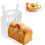 Foldable Adjustable Bread Slicer with Thickness Settings for Toast and Sandwich Cutting Guide White 5