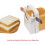 Foldable Adjustable Bread Slicer with Thickness Settings for Toast and Sandwich Cutting Guide White 3