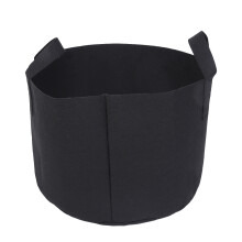 10 Gallon Black Breathable Material Aeration Fabric Pot, Multipurpose Grow Bag Portable Garden Container for Indoor Outdoor Nursery Garden Planting
