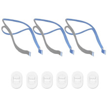3 Pcs for  Airfit P10 Headband Replacement CPAP Headband Elastic Pillow Ventilator Mask Accessory with 6 Headband