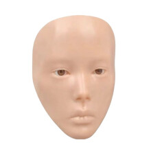 Visage de Mannequin en Silicone pour Maquillage, Support D'Entraînement pour le Maquillage des Yeux, Simulation D'Eye-Liner et D'Ombre à Paupières
