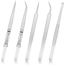 Tweezers Set, Long Tweezers Thin Soldering Tweezer Curved of Tweezer for , Electronics, Soldering, Jewelry Making