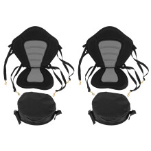 2X Adjustable Padded Canoe Kayak Kayak Backrest With Back Pack Rest Bag