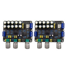 2X Dual NE5532 Tone Preamp Board Audio Treble Bass Adjustment Equalizer Preamplifier Tone Control Preamplifier