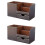2Pcs PU Leather Multi-Function Desk Stationery Organizer Storage Box Pen/Pencil,Cell Phone(Brown-Flannel) 1
