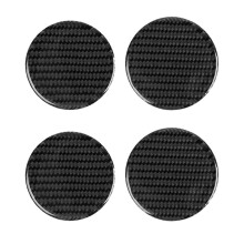 4x Cup Holder Coasters Pad Waterproof for  Mustang 2015 2016 2017 2018 2019 2020 Carbon Fiber