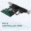4X PCI-E PCI Express Dual Serial DB9 RS232 2  Controller Adapter Card Green 5