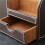 2Pcs PU Leather Multi-Function Desk Stationery Organizer Storage Box Pen/Pencil,Cell Phone(Brown-Flannel) 3