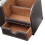 2Pcs PU Leather Multi-Function Desk Stationery Organizer Storage Box Pen/Pencil,Cell Phone(Brown-Flannel) 6
