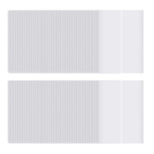 100 Vellen Voorgevouwen Vellum Jasjes voor 5X7 Uitnodigingen, Perkamentverpakkingen voor 5 X 7 Huwelijksuitnodigingen, Envelopvoeringen