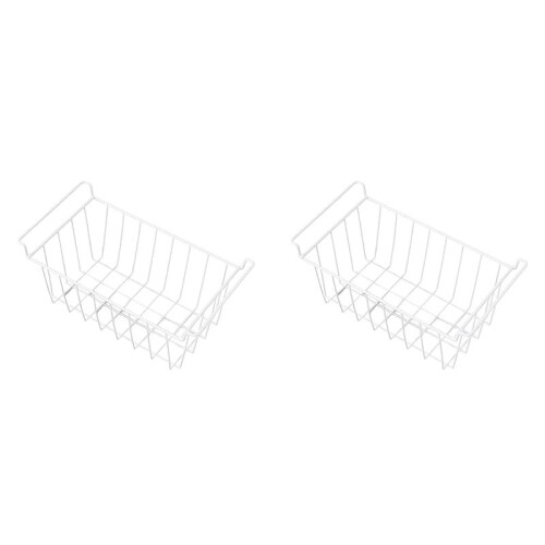 2X Freeze Hanging Basket Refrigerator Bottle Organizer with Refrigerator Separating Container Handle for Sorting