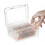 42X Small Storage Box with Lid Small Plastic Clear Box Plastic Storage Container Box Empty  Organiser 2