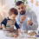 20 Strips 120 Pots Empty Paint Strips Paint Cup Pots, 10Ml/0.35Oz  Paint Pot Strips Clear Plastic Storage Containers 3