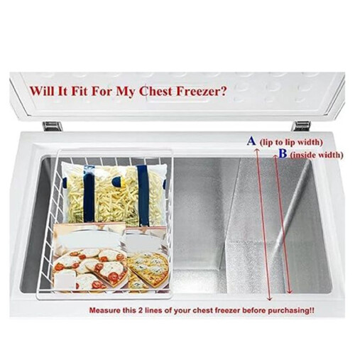 2X Freeze Hanging Basket Refrigerator Bottle Organizer with Refrigerator Separating Container Handle for Sorting 1