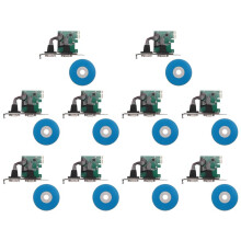 10X Controlador de Tarjeta Verde PCI-e Tarjeta PCI Express de Doble Serie DB9 RS232 con 2 Puertos