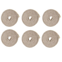 6X Zelfklevende, Robuuste Viltstriprol voor Harde Oppervlakken (1/2 Inch X 60 Inch), Crèmewit