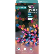 Premier 200 LED 20m Battery 8 Function Outdoor Smart Timer Lights Rainbow