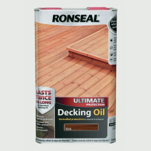 Ronseal RSLUDOT5L 5L Ultimate Protection Decking Oil - Teak