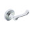 Securit - Chrome Round Latch Handles (Pair) - 60mm 1