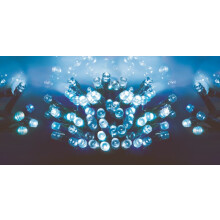 Christmas 50 Battery Timer LED Lights Indoor or Outdoor - Blue