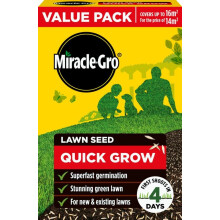 Miracle-Gro Quick Grow Lawn Seed 16m2 Ryegrass Fast Grass Seed 480g