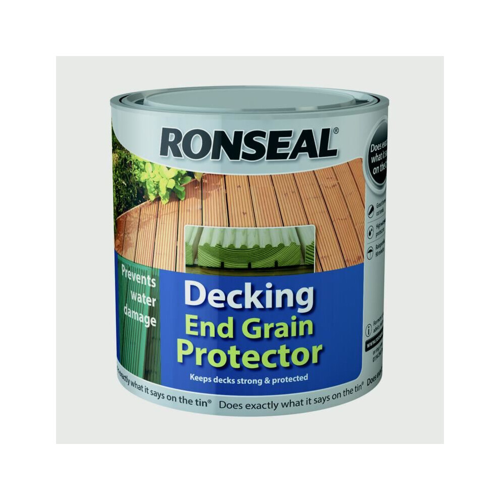 Ronseal RSLEGP750 Decking End Grain Preserve Green, 750 ml