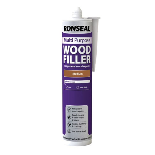 Ronseal Ronseal 33367 Multi Purpose Wood Filler Cartridge Medium 310ml 1