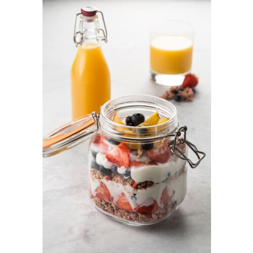 Kilner Kilner Square Clip Top Jar 1ltr | Kilner Preservation Jar