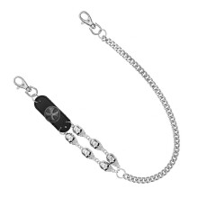 Alloy Skull Chain Trendy Skull Accessory Streetwear Chain Belt