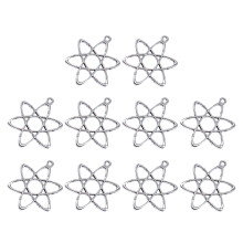 10 stuks atomaire hangers met wetenschapsthema, accessoires voor