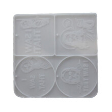 Sturdy Silicone Figurine Hanging Charm Mould For Easter