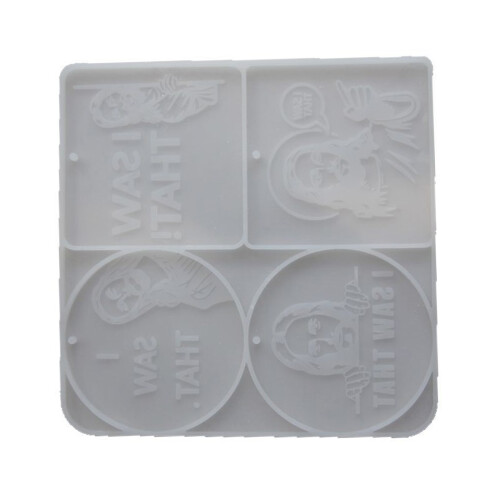 Sturdy Silicone Figurine Hanging Charm Mould For Easter