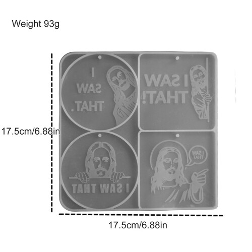Sturdy Silicone Figurine Hanging Charm Mould For Easter 2