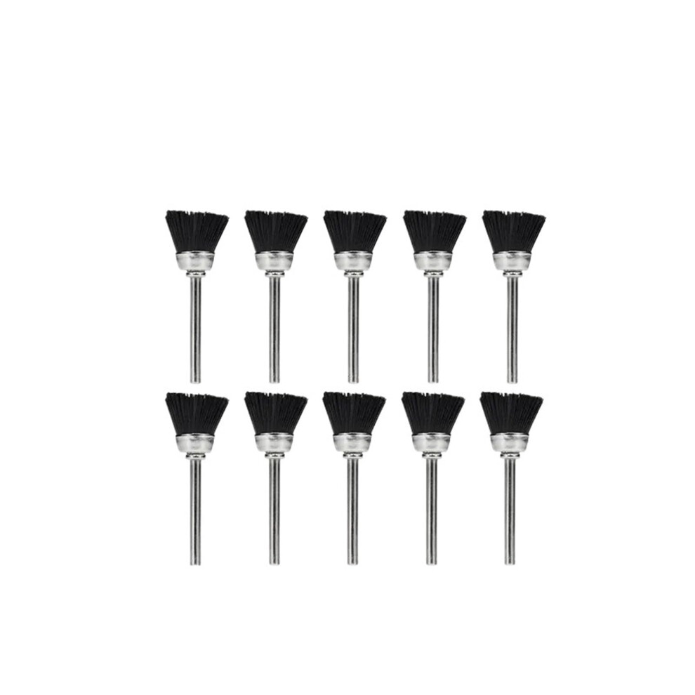 Grinding Head Nylon Wheel Brushes, 3.0Mm Shank, Nylon Brush Kit, Polishing Brush, Rotary Tool Accessories, 10Pcs Set 9347817981995