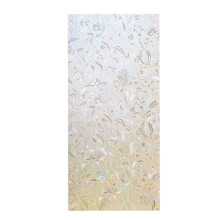 Heat Control Window Stickers Decorative Stained Glass Film Privacy Window Film UV Blocking Glass Clings Static Cling Frosted Glass Film With Tulip