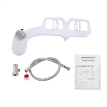 Eco-Friendly Non-Electric Mechanical Bidet, Concealed Nozzle Retractable Dual Nozzles Bidet Attachment for Customized Cleaning Experience, Adjustable