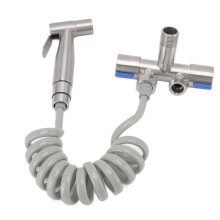 Toiletten-Bidet-Handbrause – 304 Edelstahl, G1/2, Silber