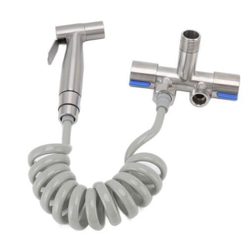Toiletten-Bidet-Handbrause – 304 Edelstahl, G1/2, Silber