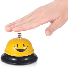 Mechanical Service Bell, Non-Slip Base Loud Clear Ring For Hotel Reception Services, High-Strength Metal Wedding Party Desk Call Bell