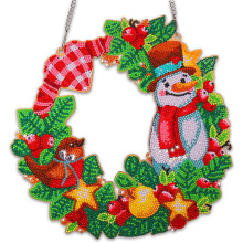 Einzigartige Weihnachtsdekoration, einfach aufzuhängender Metall-Weihnachtskranz für Haus und Garten, Wanddekorationsset, hochwertige Materialien