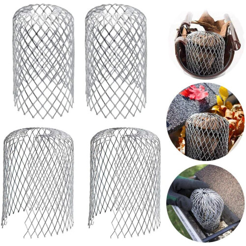 Weather Resistant Gutter Strainer, Flexible Expandable Construction for Downspout Protectors, Leaf Filter Ensuring Easy Installation and Durability, A