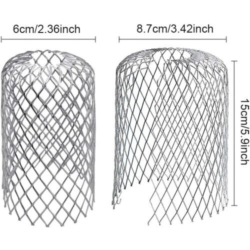 Weather Resistant Gutter Strainer, Flexible Expandable Construction for Downspout Protectors, Leaf Filter Ensuring Easy Installation and Durability, A 2