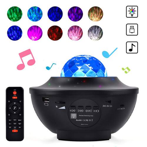 Celestial Symphony, Star Projector With White Noises And Bluetooth Speaker, Galaxy Light For Bedroom Decor, Includes Remote Control And LED Nebula