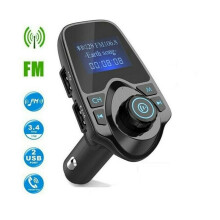 Fahrbegleiter, Bluetooth-FM-Transmitter, Freisprechfunktion mit Geräuschunterdrückung, einstellbare FM-Frequenzen, LCD-Display zur einfachen